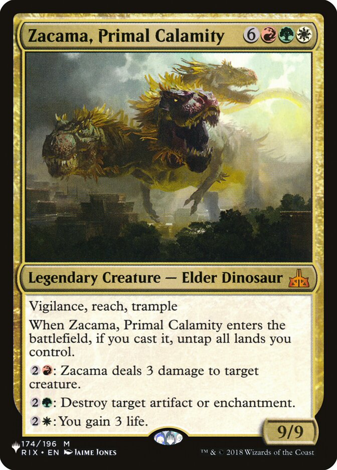 Zacama, Primal Calamity [The List] | Galactic Gamez