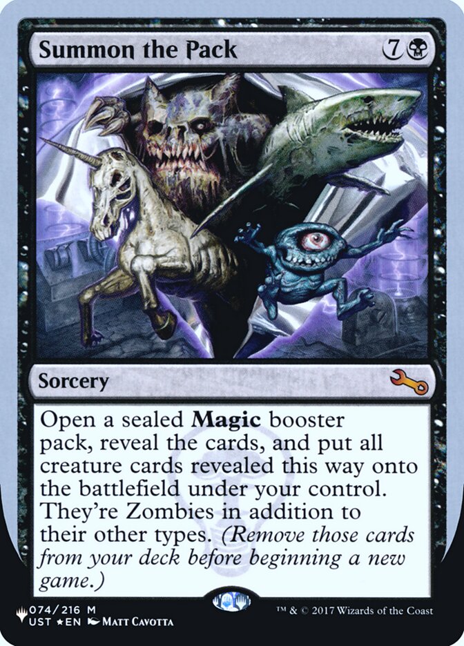 Summon the Pack (Unfinity Foil Edition) [The List] | Galactic Gamez