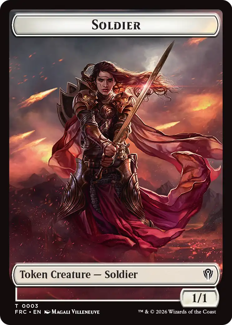 Soldier // Shark Double-Sided Token [Reality Fracture Commander Tokens] | Galactic Gamez