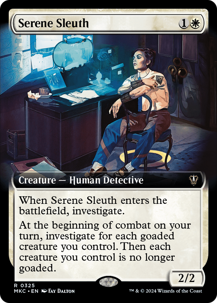 Serene Sleuth (Extended Art) [Murders at Karlov Manor Commander] | Galactic Gamez