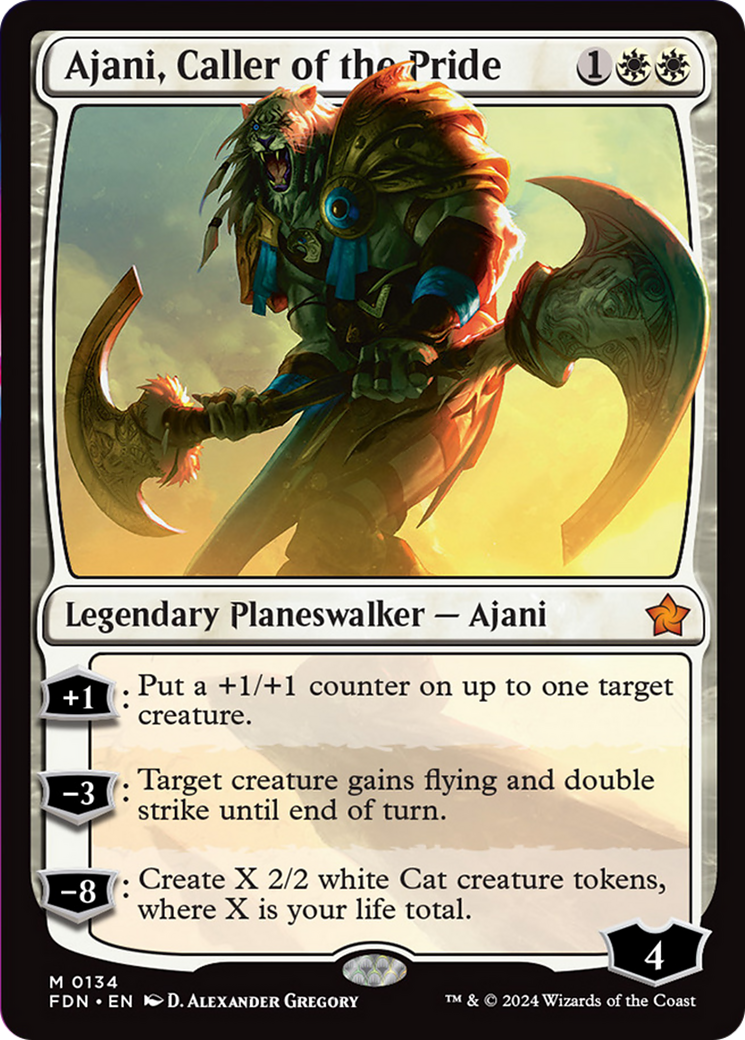 Ajani, Caller of the Pride [Foundations] | Galactic Gamez