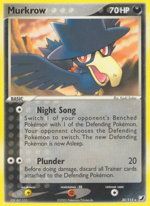 Murkrow (30/115) [EX: Unseen Forces] | Galactic Gamez