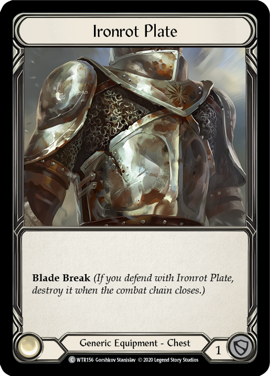 Ironrot Plate [U-WTR156] (Welcome to Rathe Unlimited)  Unlimited Rainbow Foil | Galactic Gamez