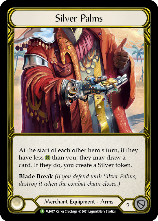 Silver Palms (Golden) [FAB077] (Promo)  Cold Foil | Galactic Gamez