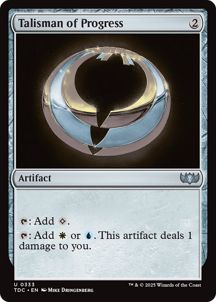 Talisman of Progress [Tarkir: Dragonstorm Commander] | Galactic Gamez