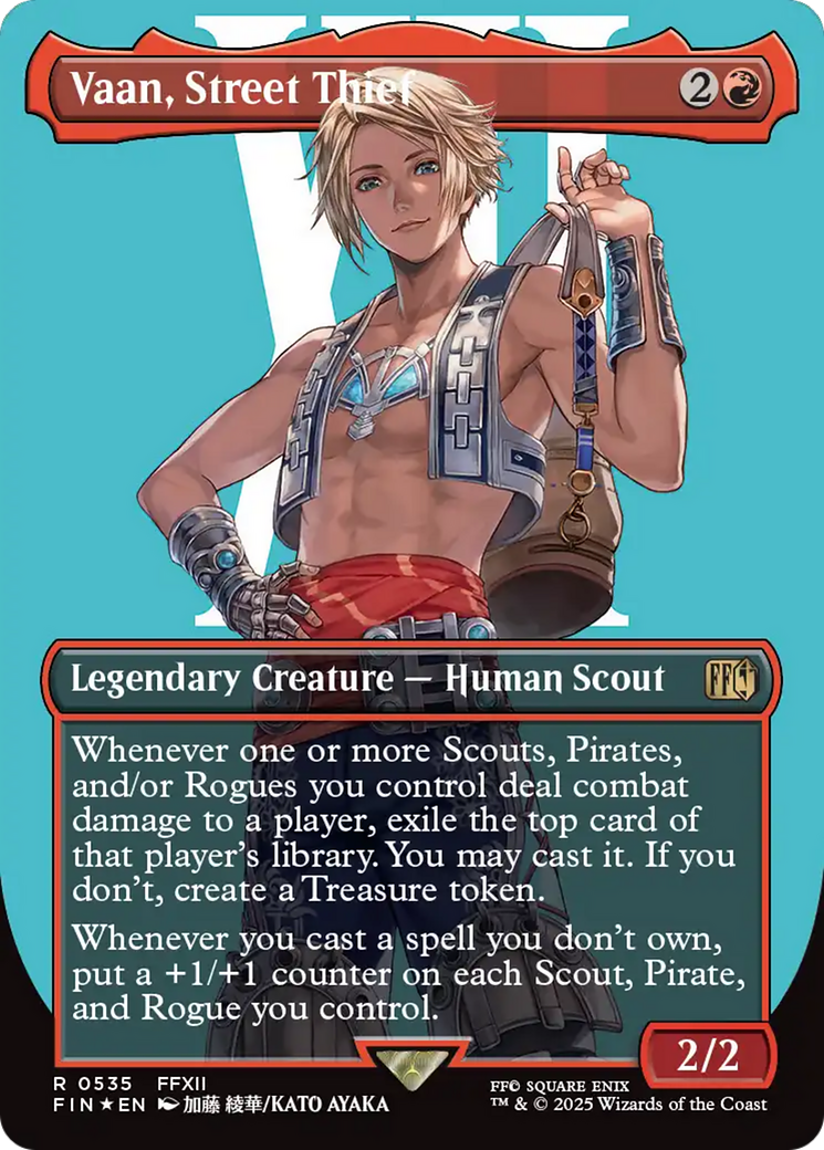 Vaan, Street Thief (Borderless) (Surge Foil) [FINAL FANTASY] | Galactic Gamez