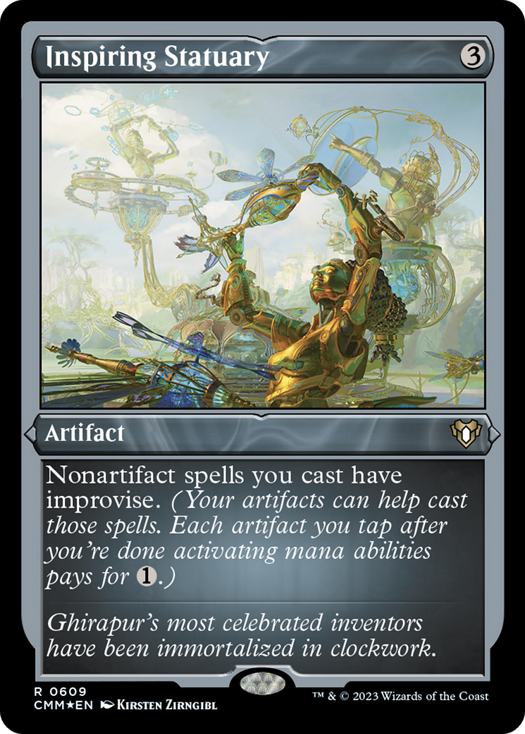 Inspiring Statuary (Foil Etched) [Commander Masters] | Galactic Gamez