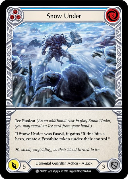Snow Under (Blue) [OLD011] (Tales of Aria Oldhim Blitz Deck)  1st Edition Normal | Galactic Gamez