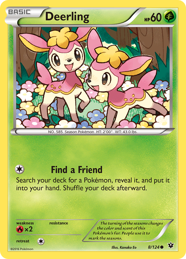 Deerling (8/124) [XY: Fates Collide] | Galactic Gamez