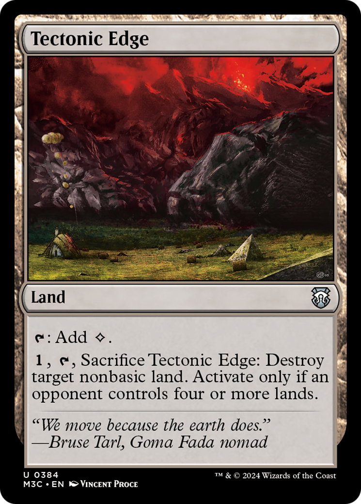 Tectonic Edge (Ripple Foil) [Modern Horizons 3 Commander] | Galactic Gamez