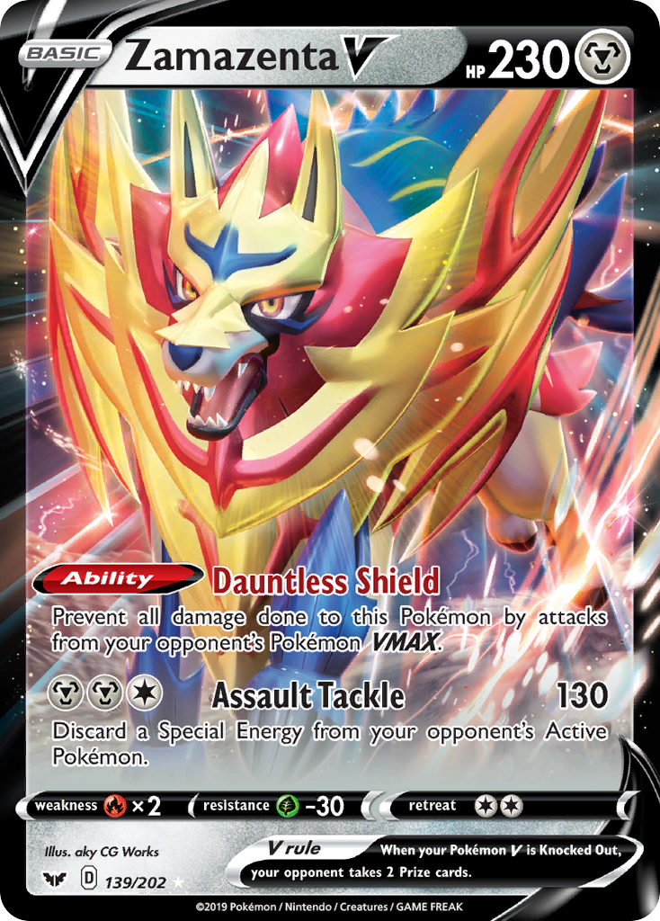 Zamazenta V (139/202) [Sword & Shield: Base Set] | Galactic Gamez