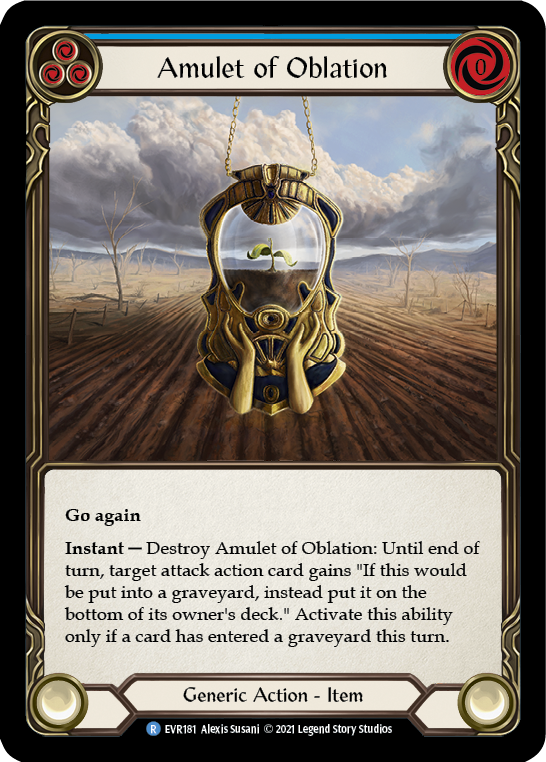 Amulet of Oblation [EVR181] (Everfest)  1st Edition Cold Foil | Galactic Gamez