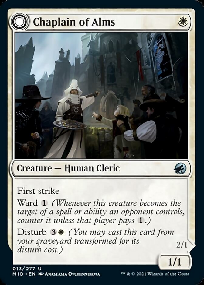 Chaplain of Alms // Chapel Shieldgeist [Innistrad: Midnight Hunt] | Galactic Gamez
