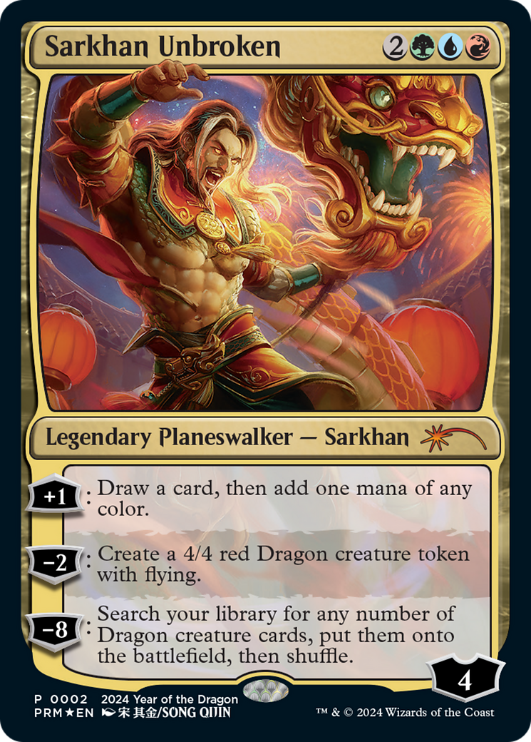 Sarkhan Unbroken (Year of the Dragon 2024) [Standard Showdown Promos] | Galactic Gamez