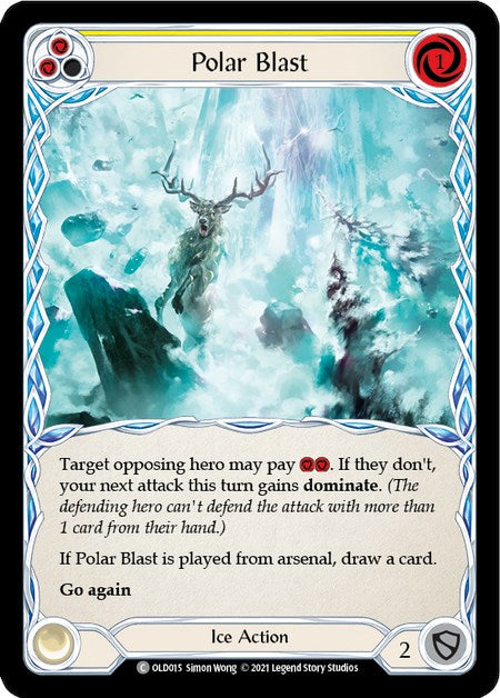 Polar Blast (Yellow) [OLD015] (Tales of Aria Oldhim Blitz Deck)  1st Edition Normal | Galactic Gamez