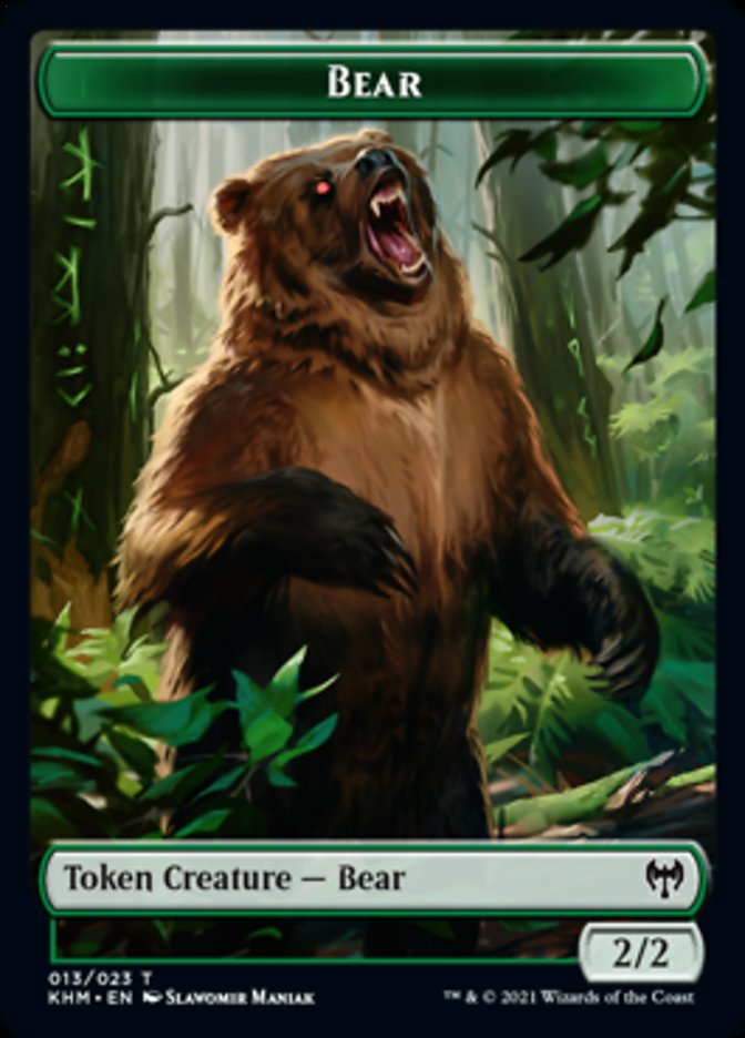 Bear Token [Kaldheim Tokens] | Galactic Gamez
