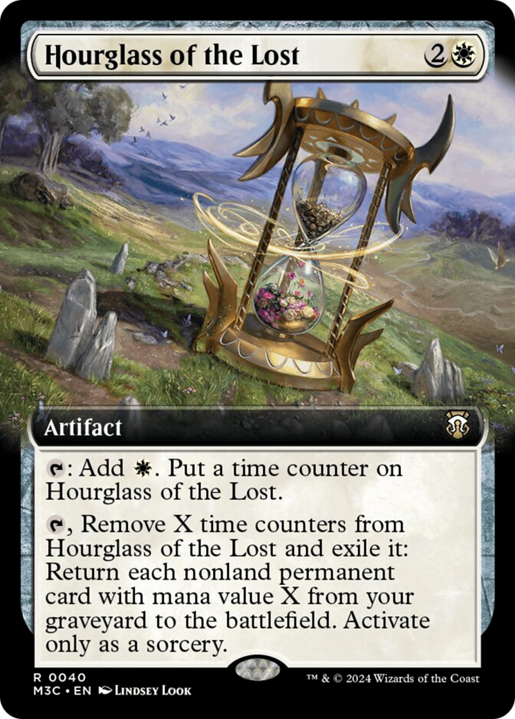 Hourglass of the Lost (Extended Art) (Ripple Foil) [Modern Horizons 3 Commander] | Galactic Gamez