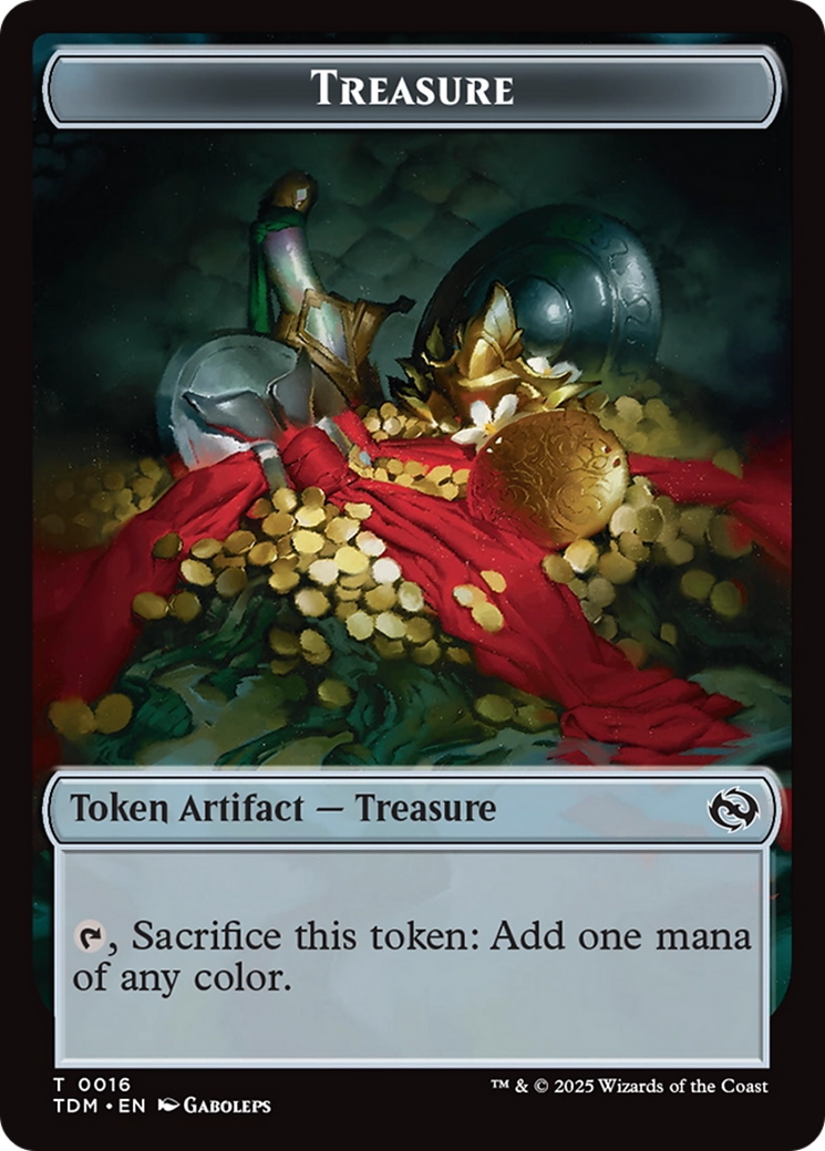 Beast // Treasure Double-Sided Token [Tarkir: Dragonstorm Commander Tokens] | Galactic Gamez