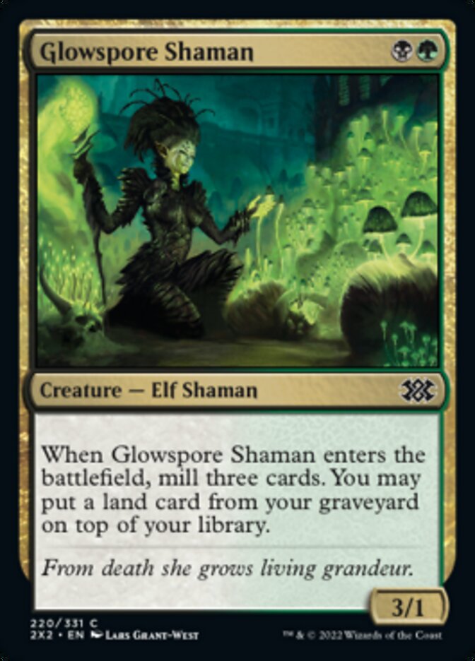 Glowspore Shaman [Double Masters 2022] | Galactic Gamez