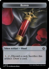 Blood // Vampire (0004) Double-Sided Token [The Lost Caverns of Ixalan Commander Tokens] | Galactic Gamez