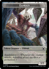 Goblin // Eldrazi Double-Sided Token [March of the Machine Commander Tokens] | Galactic Gamez
