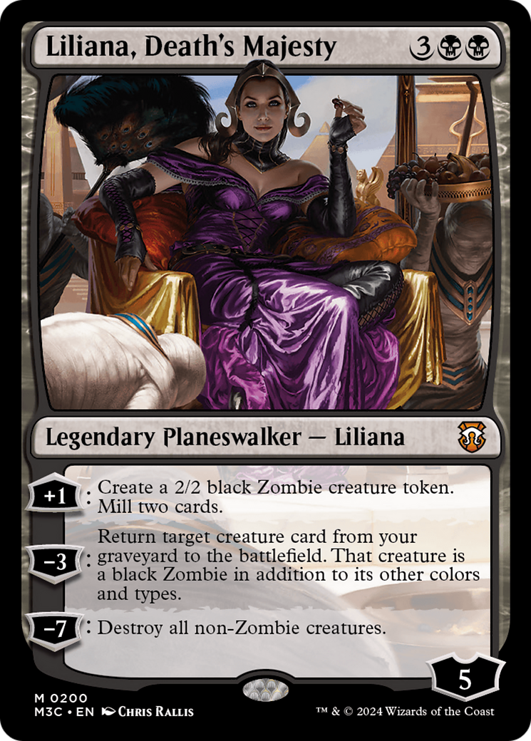 Liliana, Death's Majesty (Ripple Foil) [Modern Horizons 3 Commander] | Galactic Gamez
