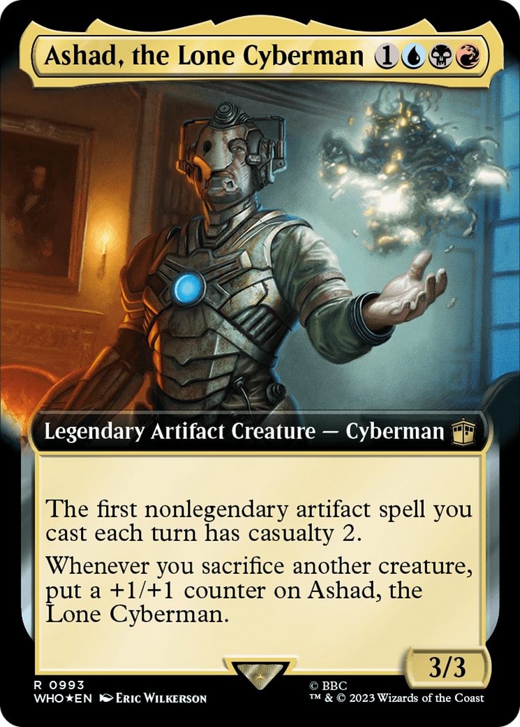 Ashad, the Lone Cyberman (Extended Art) (Surge Foil) [Doctor Who] | Galactic Gamez