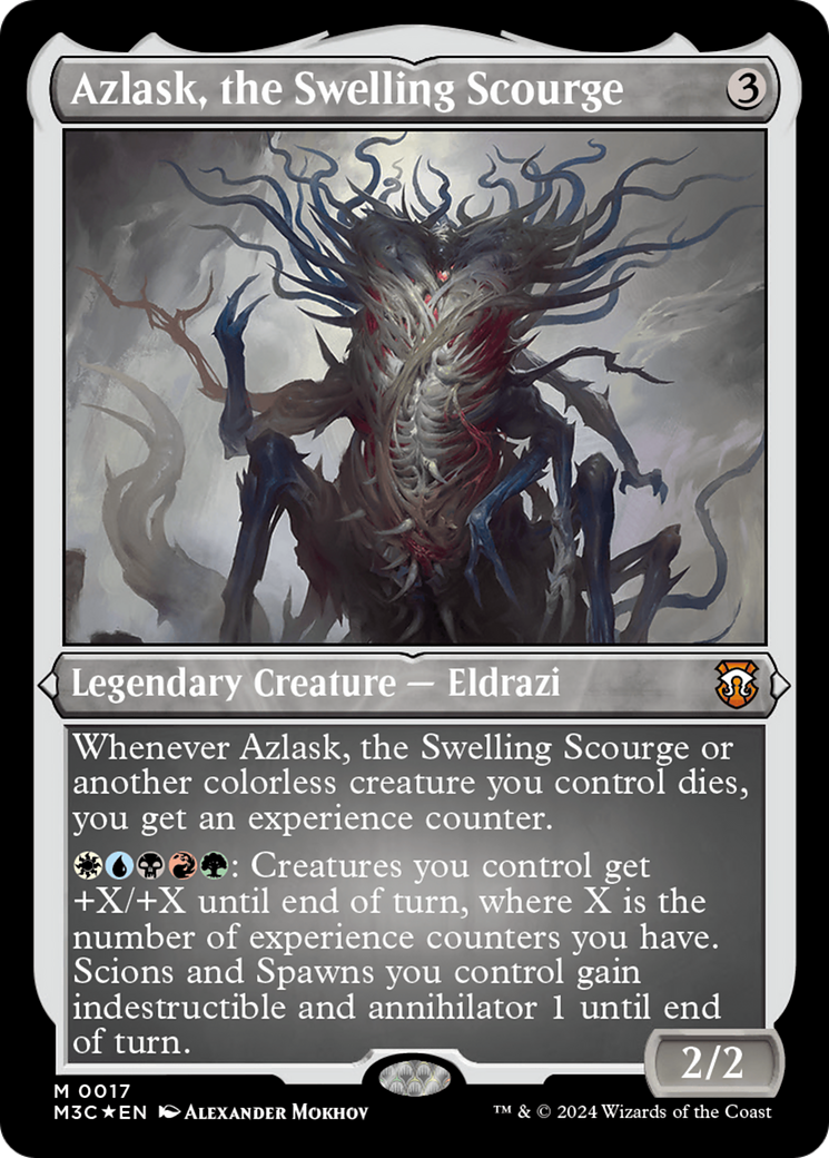 Azlask, the Swelling Scourge (Foil Etched) [Modern Horizons 3 Commander] | Galactic Gamez