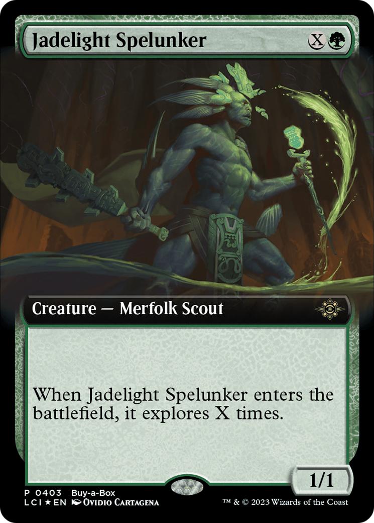 Jadelight Spelunker (Extended Art) (Buy-A-Box) [The Lost Caverns of Ixalan Promos] | Galactic Gamez