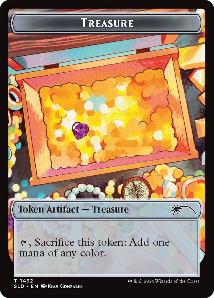 Treasure Token (1432) (Rainbow Foil) [Secret Lair Drop Series] | Galactic Gamez