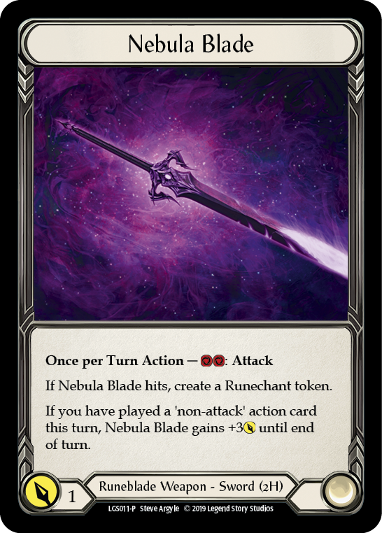 Nebula Blade [LGS011-P] (Promo)  1st Edition Cold Foil | Galactic Gamez