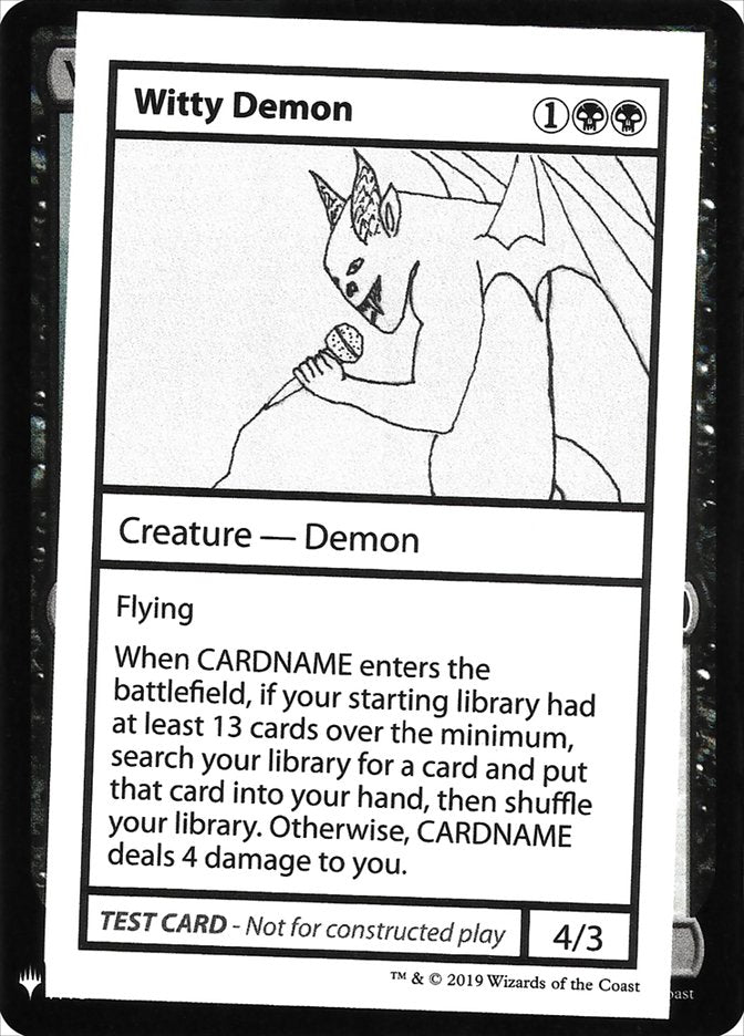 Witty Demon [Mystery Booster Playtest Cards] | Galactic Gamez