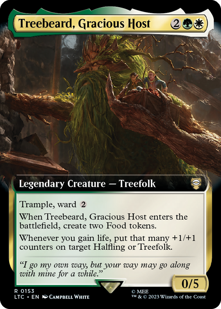 Treebeard, Gracious Host (Extended Art) [The Lord of the Rings: Tales of Middle-Earth Commander] | Galactic Gamez