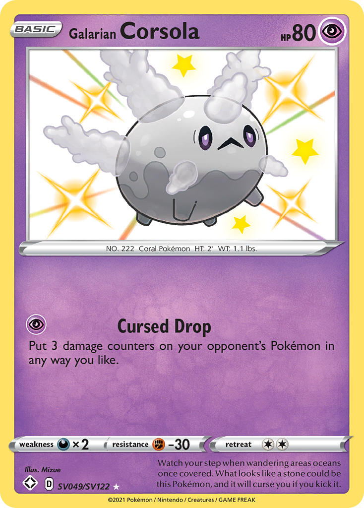 Galarian Corsola (SV049/SV122) [Sword & Shield: Shining Fates] | Galactic Gamez