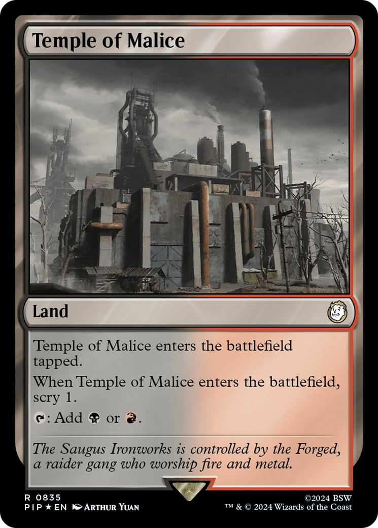 Temple of Malice (Surge Foil) [Fallout] | Galactic Gamez