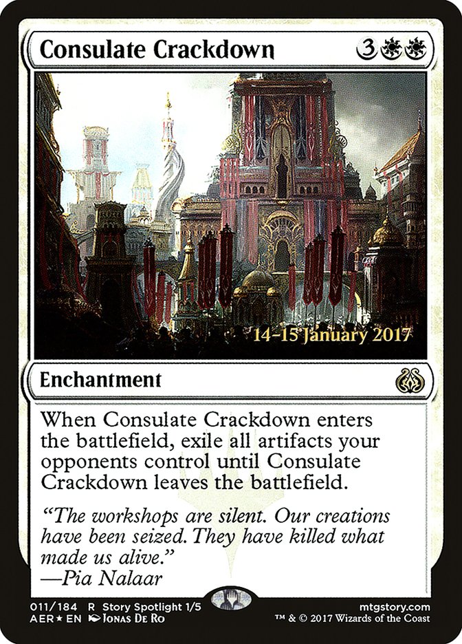 Consulate Crackdown [Aether Revolt Prerelease Promos] | Galactic Gamez