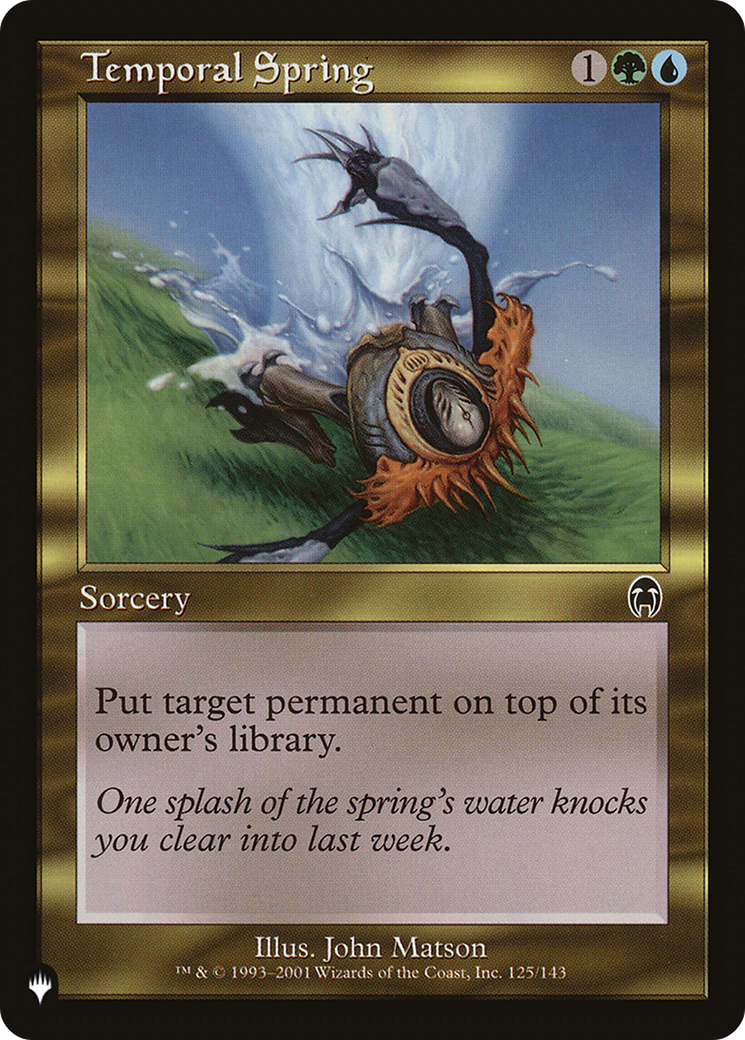 Temporal Spring [The List Reprints] | Galactic Gamez