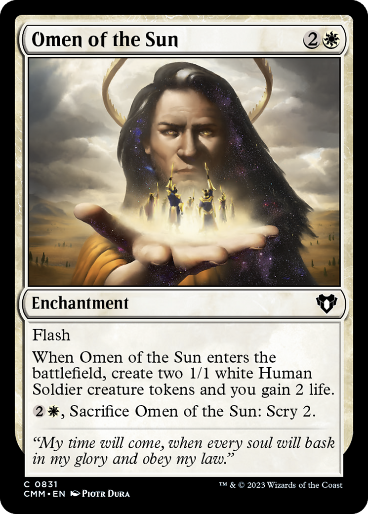 Omen of the Sun [Commander Masters] | Galactic Gamez