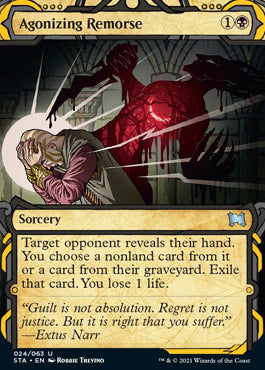 Agonizing Remorse (Foil Etched) [Strixhaven: Mystical Archive] | Galactic Gamez