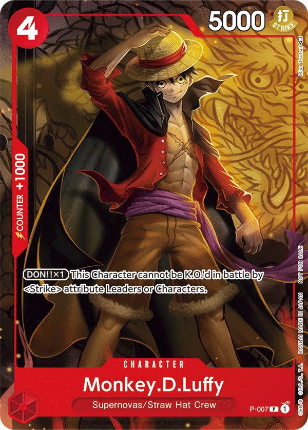 Monkey.D.Luffy (P-007) (Tournament Pack Vol. 1) [One Piece Promotion Cards] | Galactic Gamez