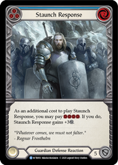 Staunch Response (Blue) [U-WTR053] (Welcome to Rathe Unlimited)  Unlimited Rainbow Foil | Galactic Gamez