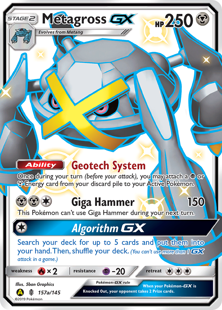 Metagross GX (157a/145) [Alternate Art Promos] | Galactic Gamez