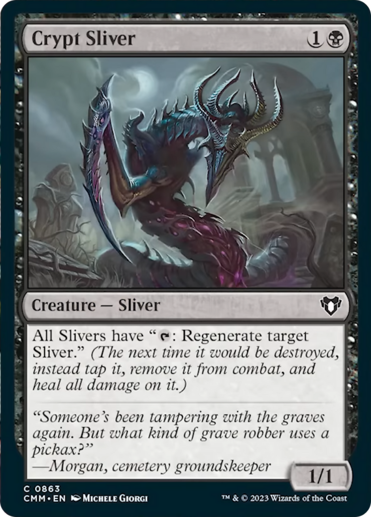 Crypt Sliver [Commander Masters] | Galactic Gamez