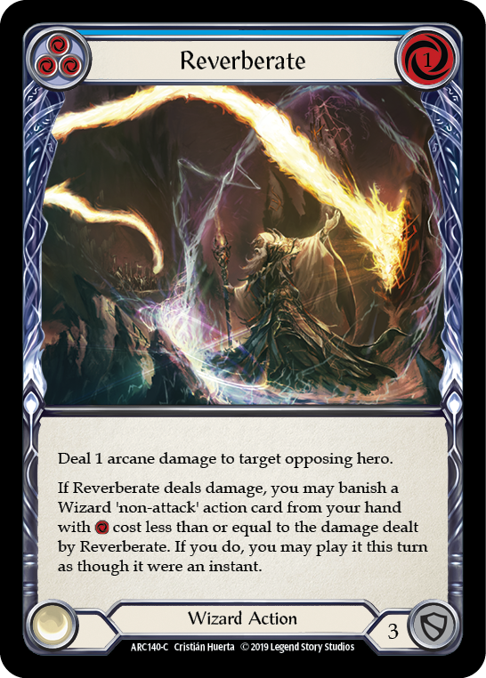 Reverberate (Blue) [ARC140-C] (Arcane Rising)  1st Edition Normal | Galactic Gamez