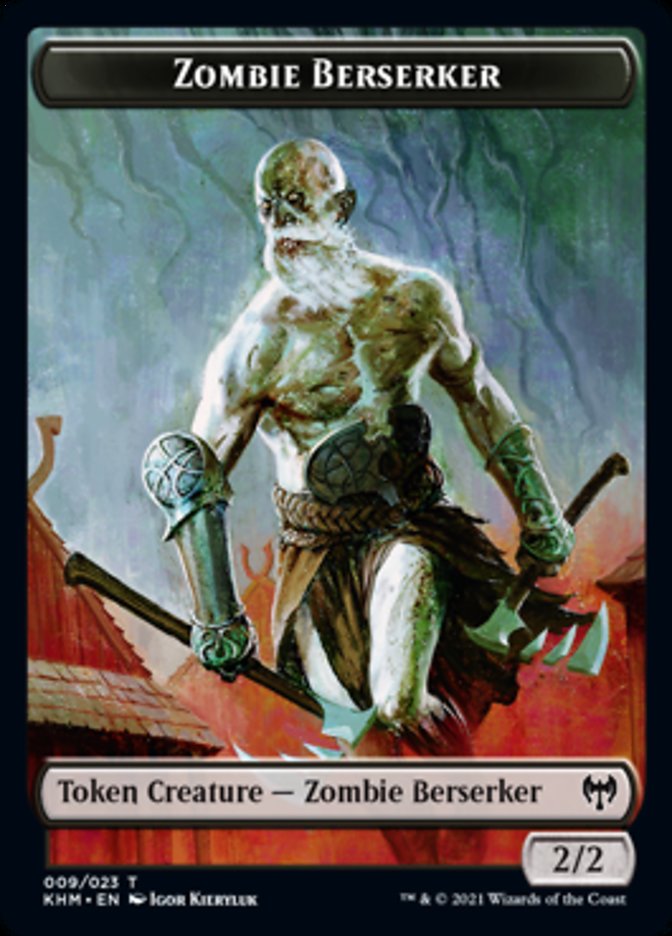 Zombie Berserker Token [Kaldheim Tokens] | Galactic Gamez