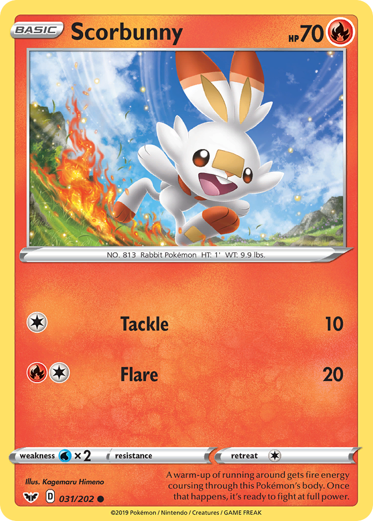 Scorbunny (031/202) [Sword & Shield: Base Set] | Galactic Gamez