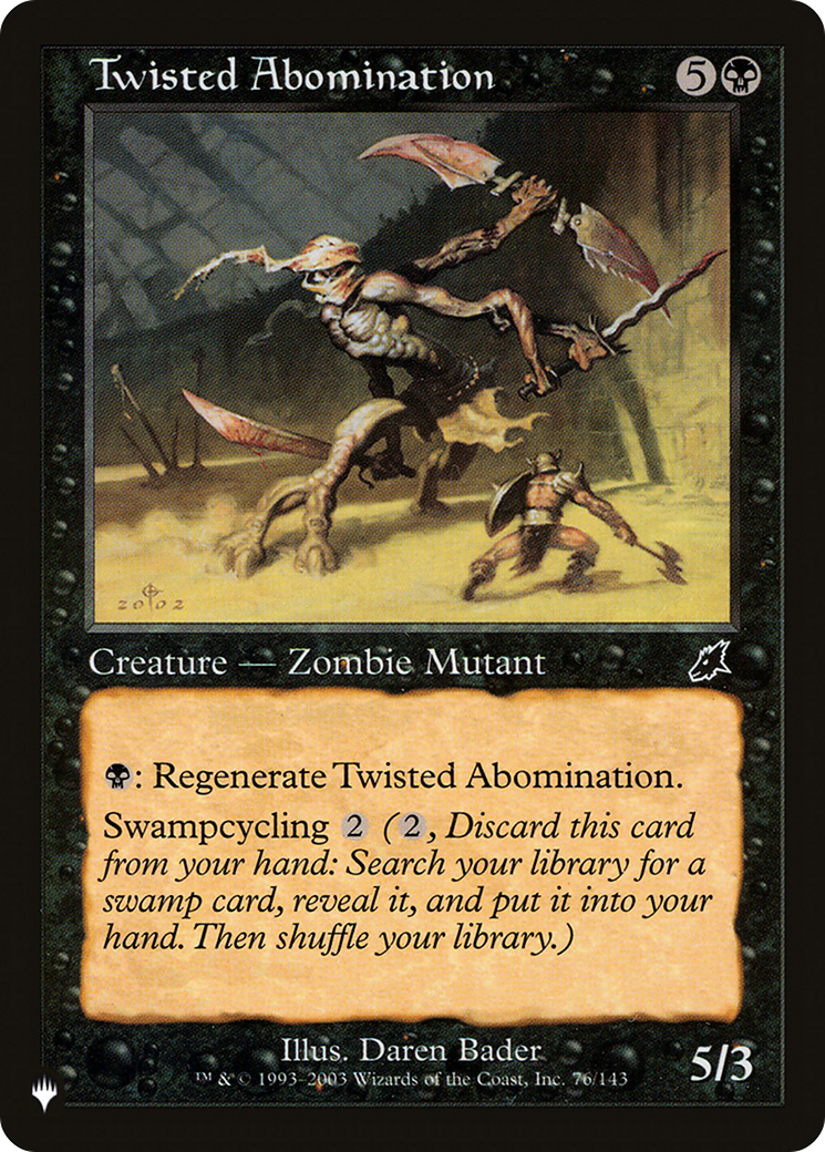 Twisted Abomination [The List Reprints] | Galactic Gamez