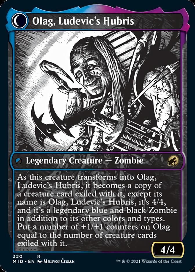 Ludevic, Necrogenius // Olag, Ludevic's Hubris (Showcase Eternal Night) [Innistrad: Midnight Hunt] | Galactic Gamez