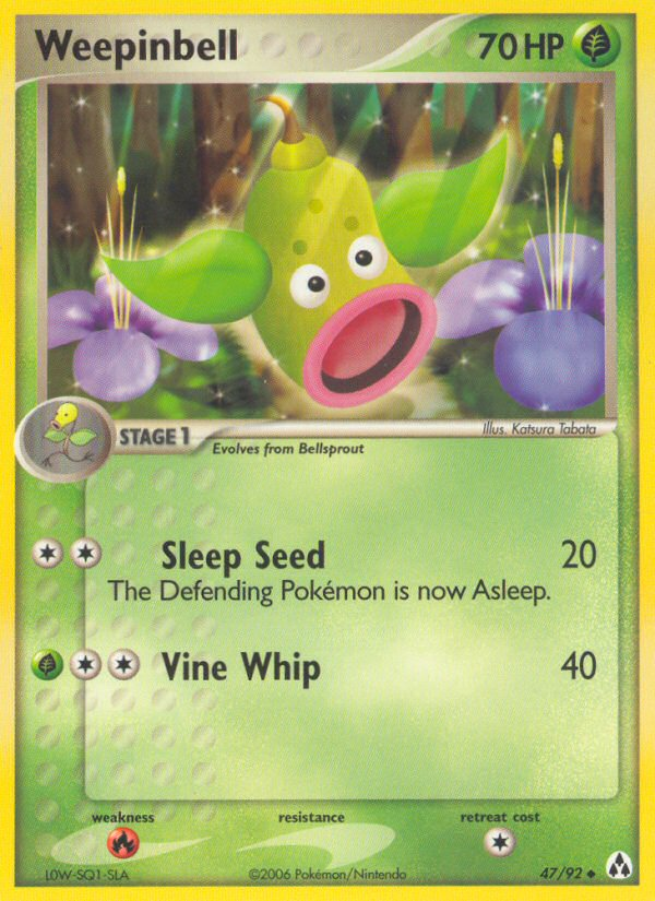 Weepinbell (47/92) [EX: Legend Maker] | Galactic Gamez