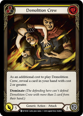 Demolition Crew (Yellow) [U-WTR180] (Welcome to Rathe Unlimited)  Unlimited Rainbow Foil | Galactic Gamez